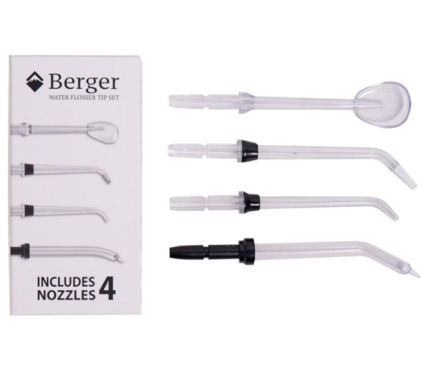 BERGER KOŃCÓWKI DO IRYGATORA BERGER  WF PREMIUM BIAŁE 4 SZT. ### - 1462481 - zdjęcie